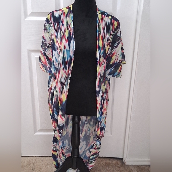 Torrid Multi Colored Duster/Swim Suit Cover Up - Picture 1 of 14